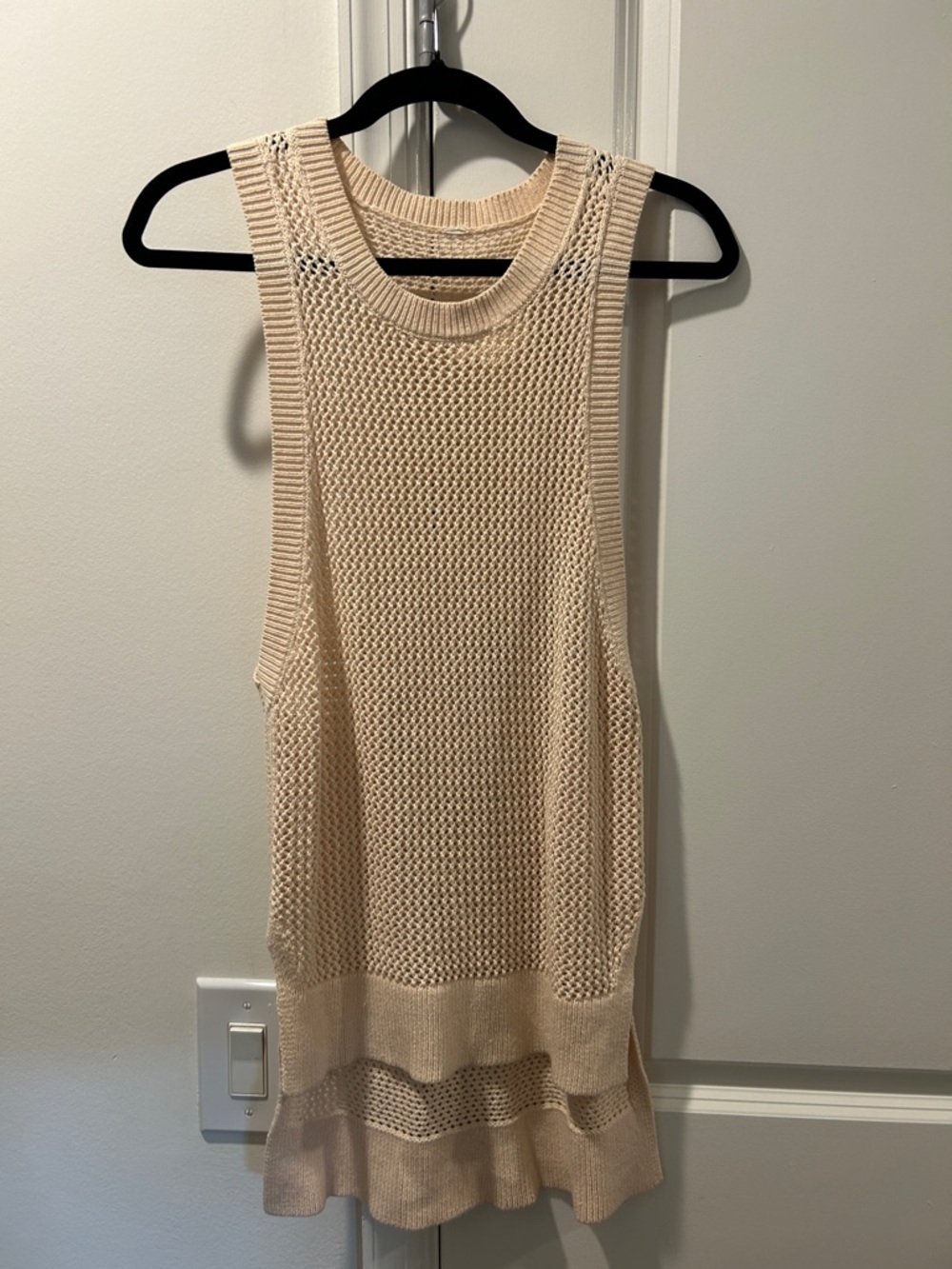 lululemon athletica Cream Open-Knit Sleeveless Tank